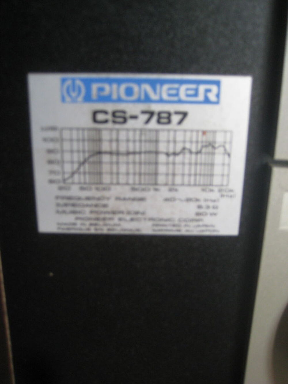 1 enceinte PIONEER CS 787 Audio et hifi