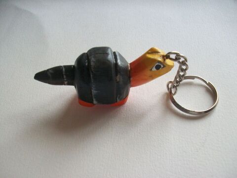 Porte cl�s oiseau bois bijou de sac artisanat 9 Thizy (69)