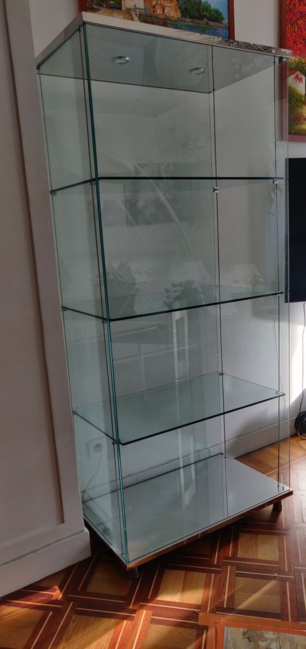 2 Elegants vitrines en verre de Cattelan Italia Meubles
