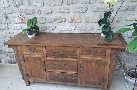 Long Buffet bas / Bahut de style asiatique 300 Marnes-la-Coquette (92)