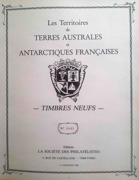 Timbres des Terres Australes et Antarctiques Françaises 4 50 Gap (05)