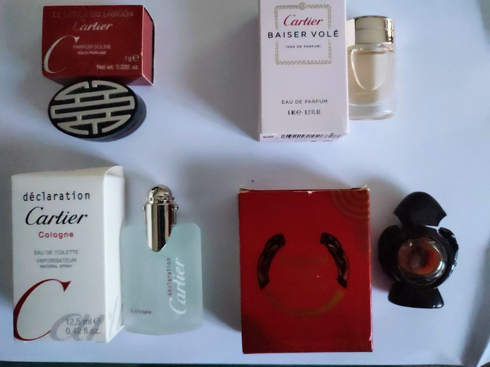 Miniatures de parfum Cartier 