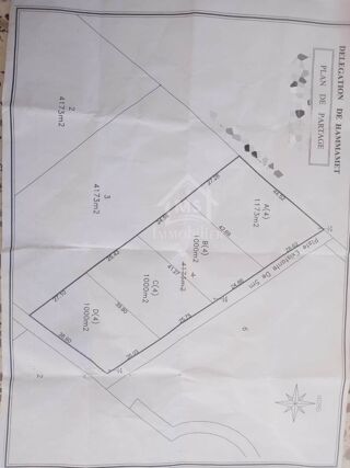 Terrain � vendre 4173 m� Hammamet sud, tunisia
