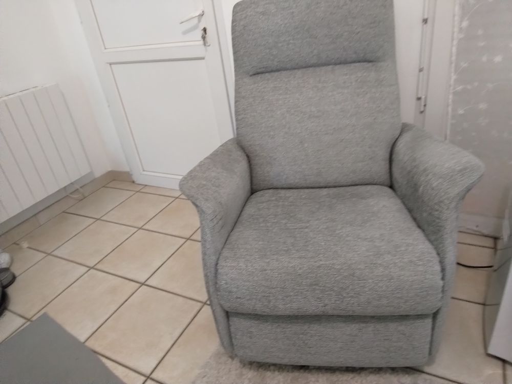 2 Fauteuil tissu gris Meubles