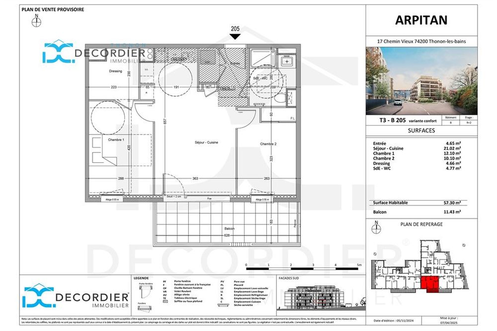 Vente Appartement T3 NEUF  À VENDRE - THONON-LES-BAINS (74200) Thonon les bains
