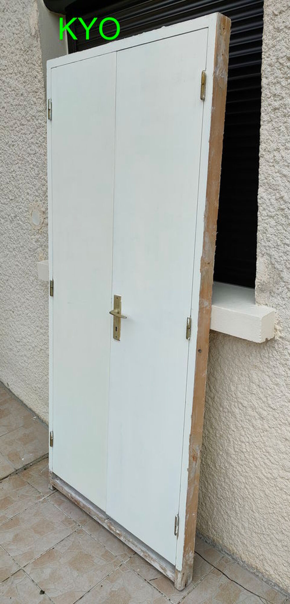 Bloc-porte 2 vantaux, Portes de placard doubles bois blanc Bricolage