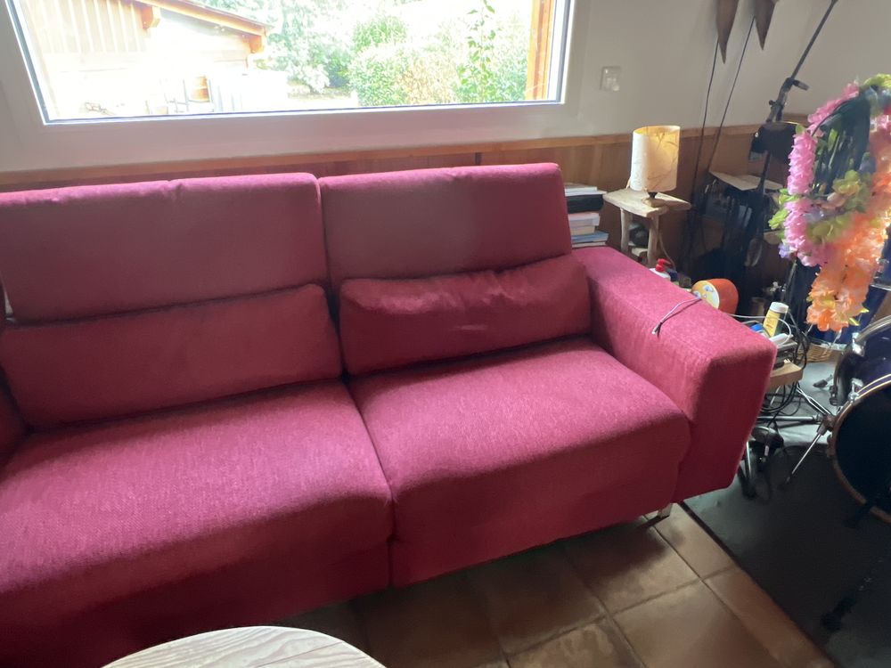 Super Canap&eacute; poltronne sofa de couleur rouge Meubles