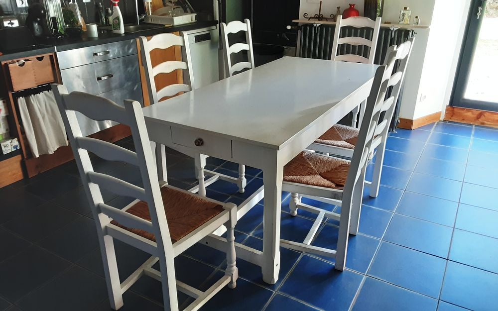 Six chaises + table Meubles