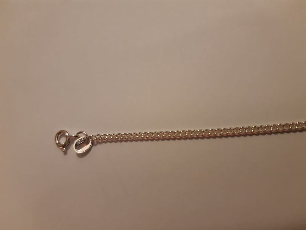 chaine en argent 925, longueur 15 cm, largeur 2 mm Bijoux et montres