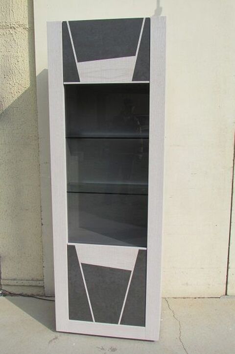 Buffet , Vitrine r�tro-�clair�e ,  c�ramique et bois 470 Albi (81)