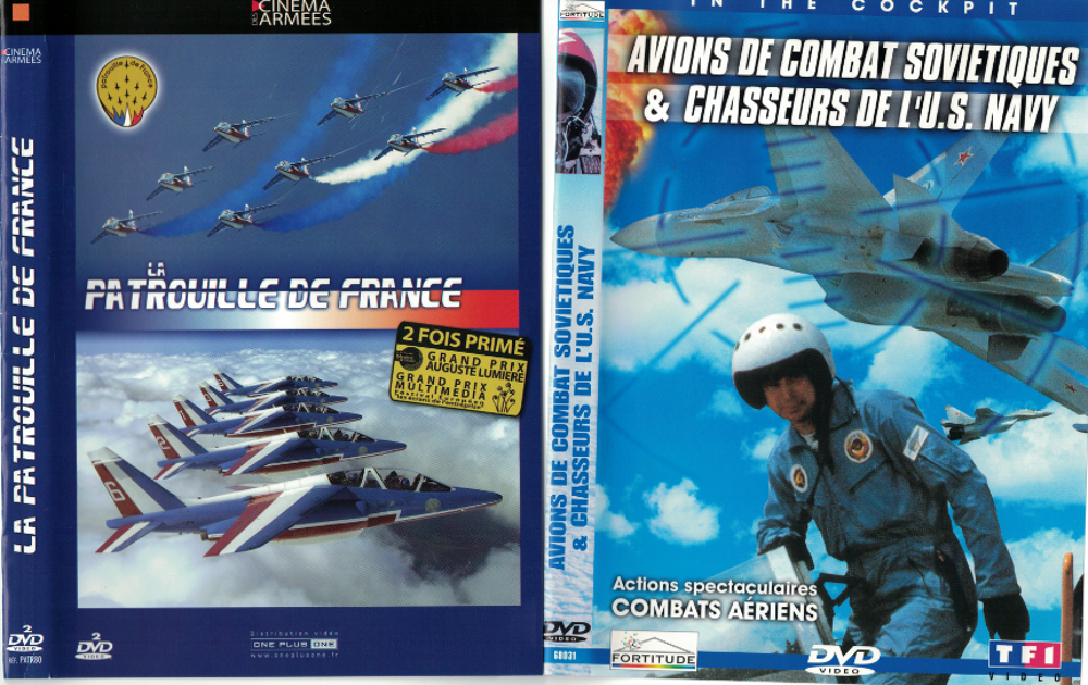 LA PATROUILLE DE FRANCE. Avions de combat sovi&eacute;tiques et U.S DVD et blu-ray
