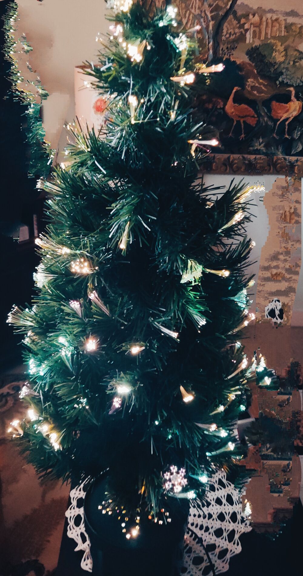 Sapin de No&euml;l, fibres optiques Décoration