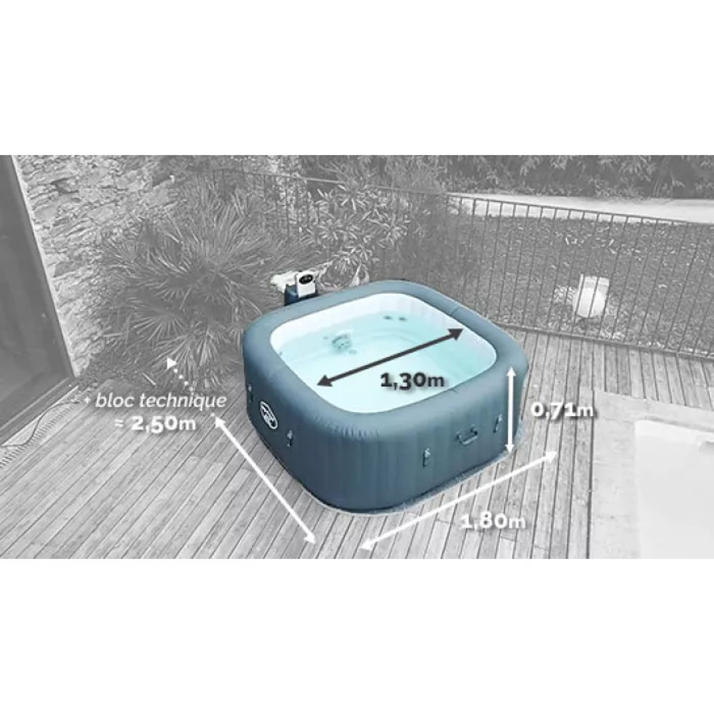 Spa gonflable Bestway Hawaii HydroJet Pro 4 places , n&eacute;gocia Jardin