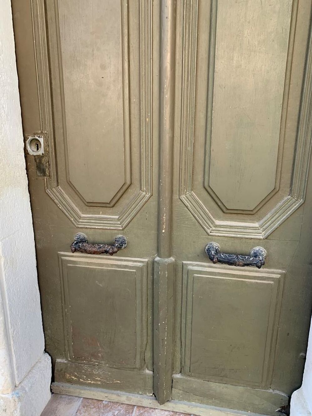 Porte d'entr&eacute;e en bois Bricolage