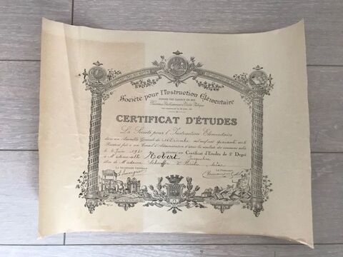 Certificat d'études 1940 5 Nice (06)