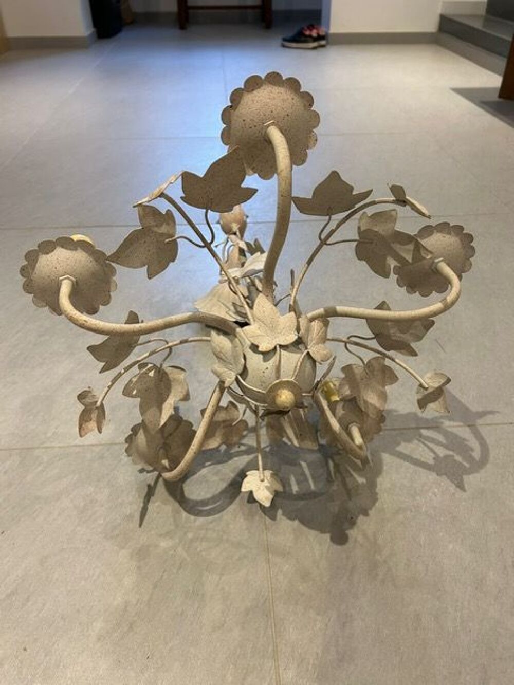  LUSTRE 5 BRANCHES FORME FEUILLAGE Décoration