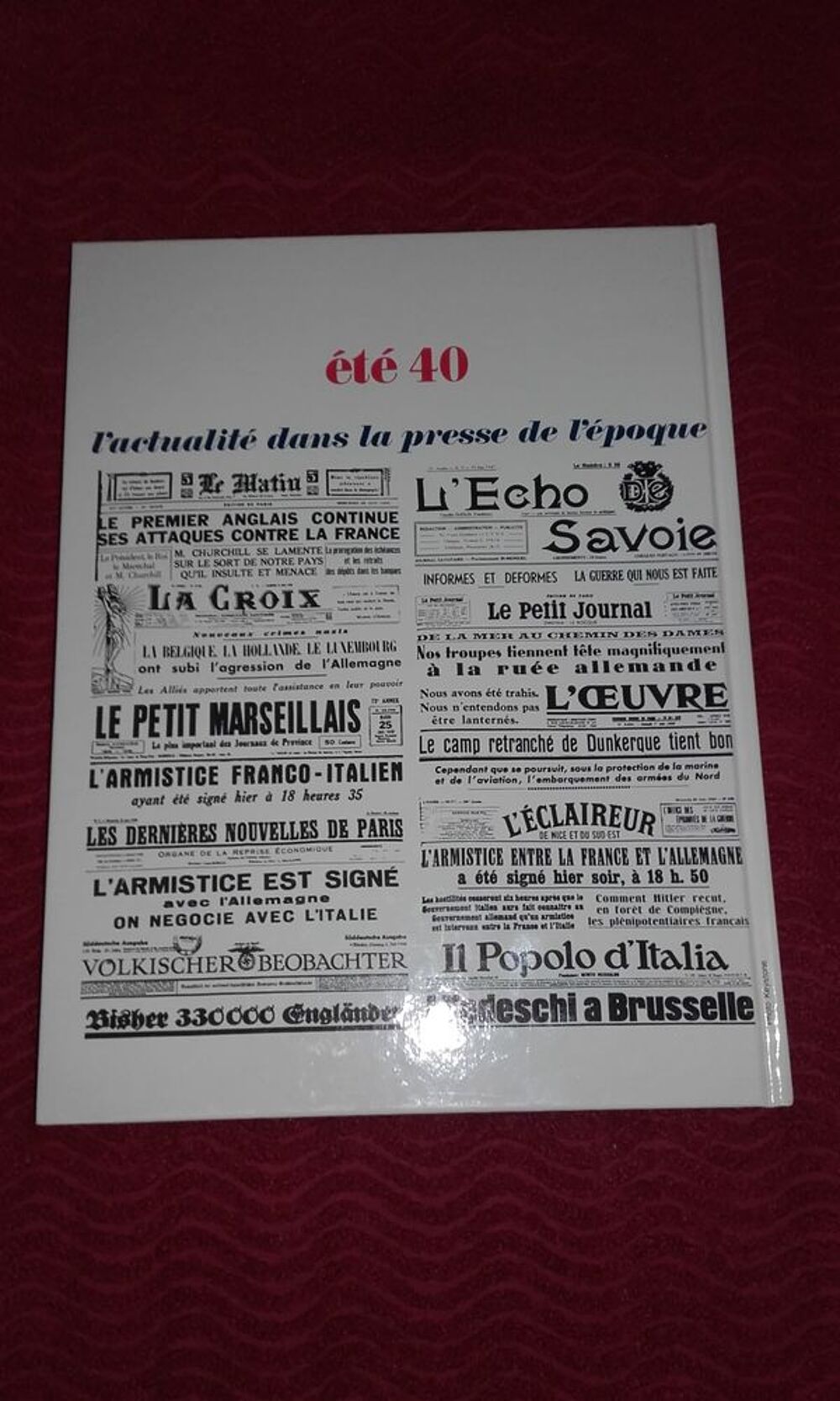 Ouvrage &eacute;t&eacute; 40 Livres et BD