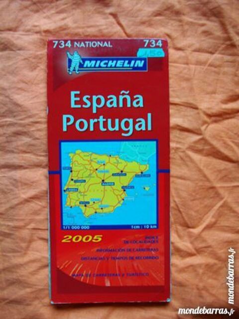 Carte Routière Espagne/Portugal n°734 1 Bouxwiller (67)