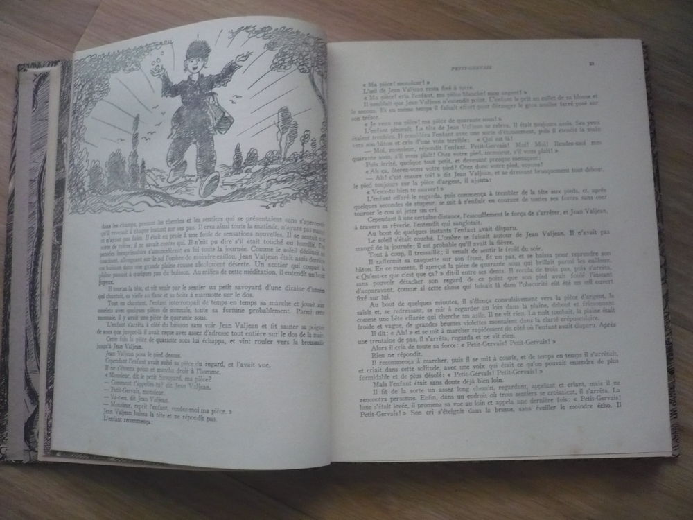 LES MIS&Eacute;RABLES de Victor HUGO 1947 &Eacute;dition adapt&eacute; R GALLICE Livres et BD