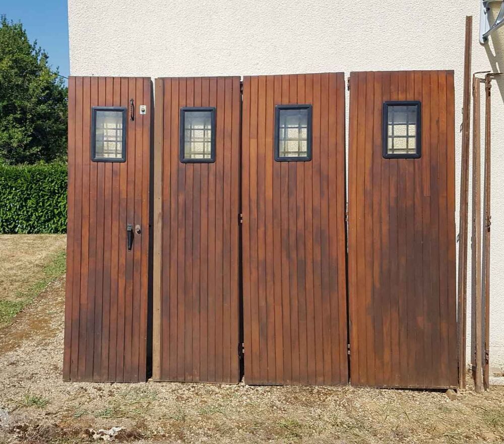 PORTE GARAGE BOIS Bricolage