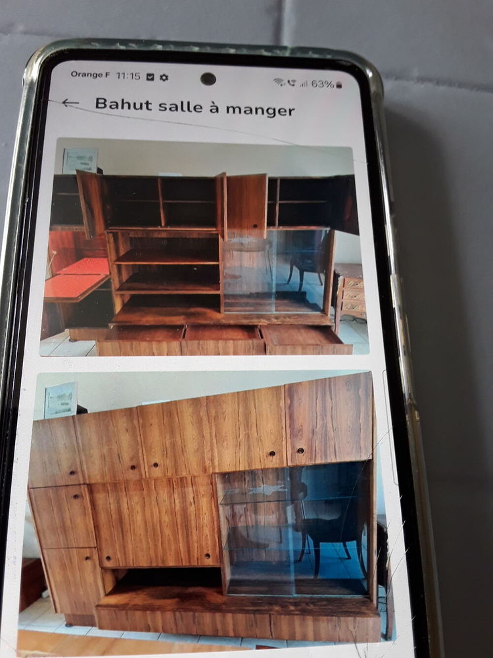 Bahut de salle &agrave; manger en palissandre de Rio 1970 -80 Meubles