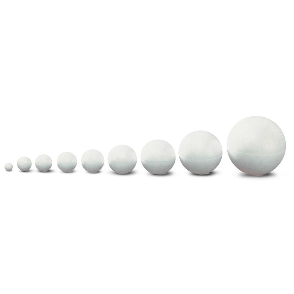 Lot de 10 Boules de polystyr&egrave;ne l&eacute;g&egrave;res 