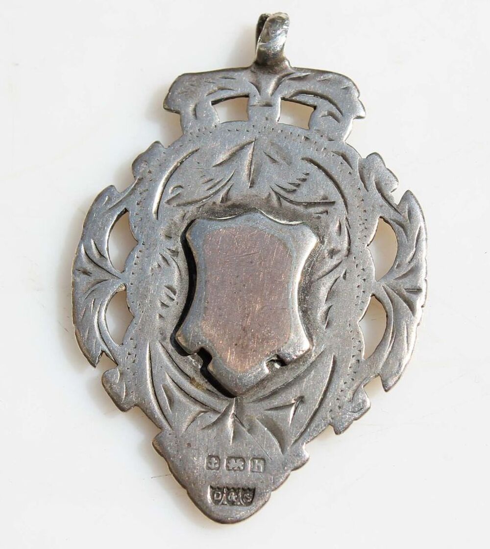 ANCIEN PENDENTIF VICTORIA ARGENT OR STERLING PENDANT VINTAGE Bijoux et montres
