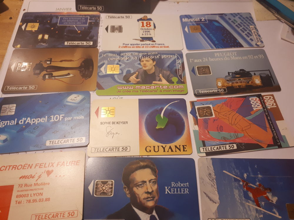 cartes t&eacute;l&eacute;phoniques 