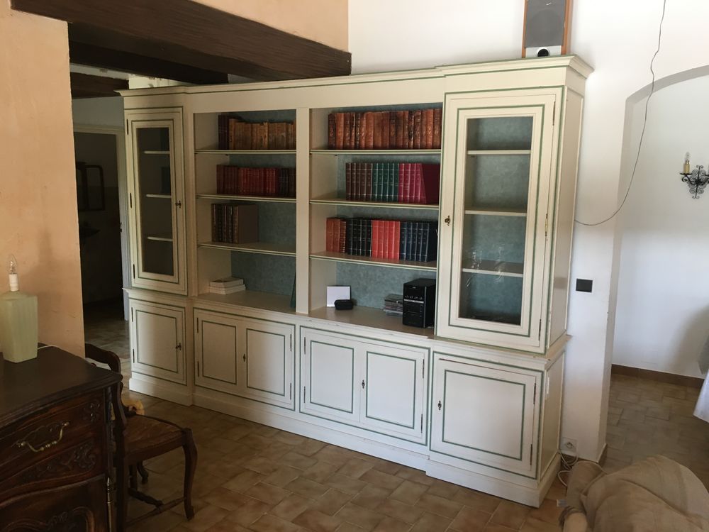Biblioth&egrave;que Laque blanc , 3.1 m&egrave;tre lin&eacute;aire Meubles