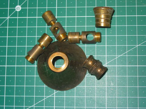 Lot de pi�ces de lampe vintage 1950 art d�co guariche matego 6 Marseille 13 (13)