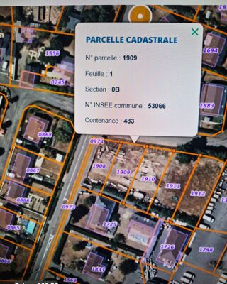  Terrain � vendre 483 m� Chemaz�