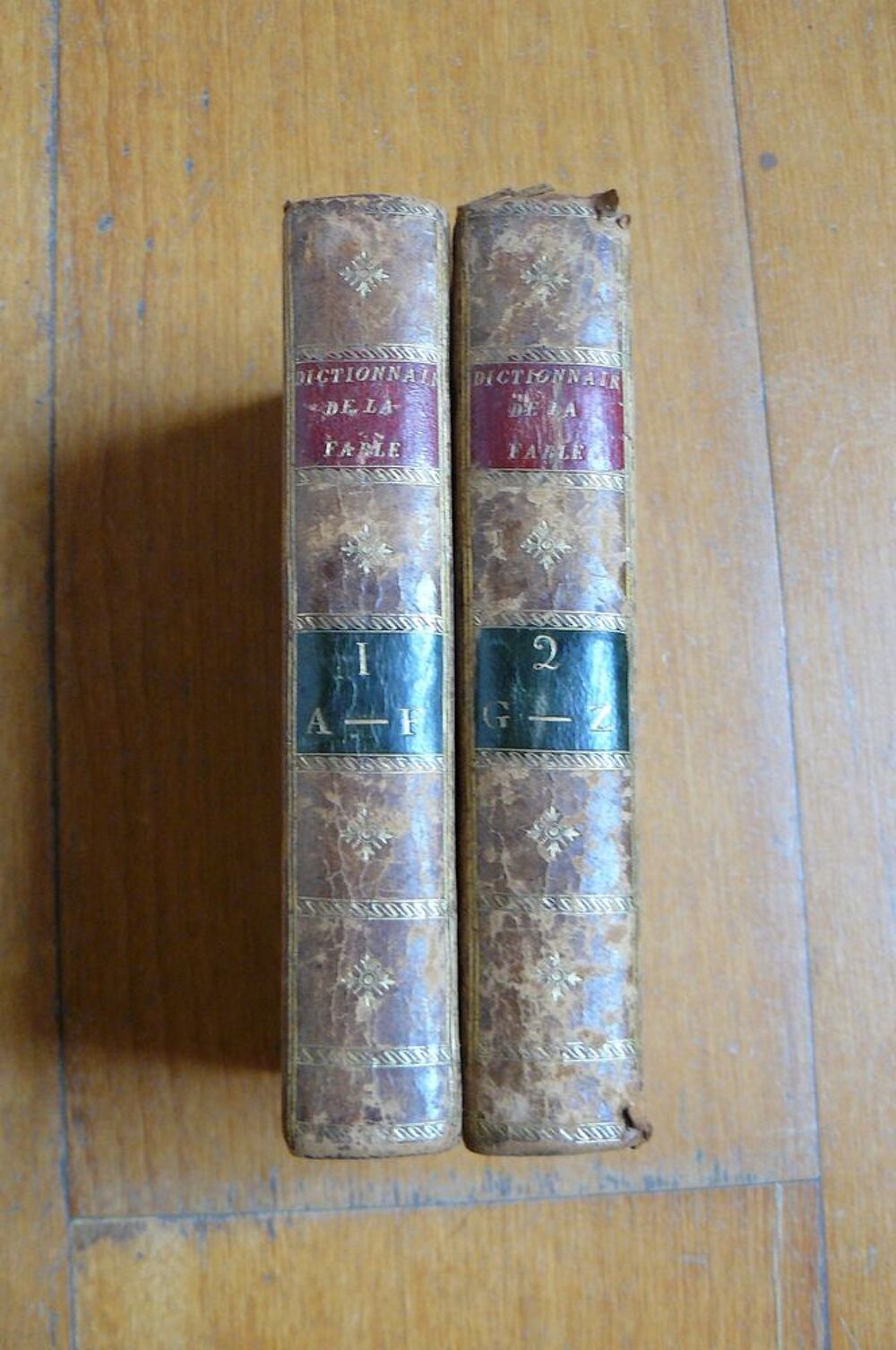 Dictionnaire portatif de la Fable par CHOMPR&Eacute; en 2 volumes Livres et BD