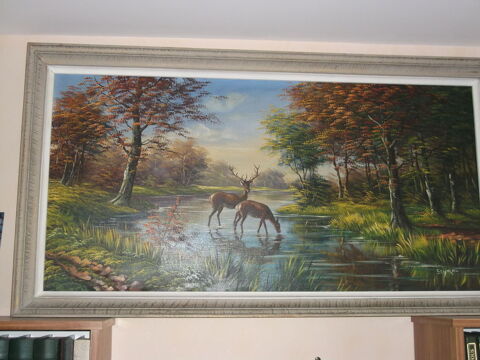 tableau sign� Seyrac, tr�s bonne �tat 112x67cm 20 Beauvais (60)