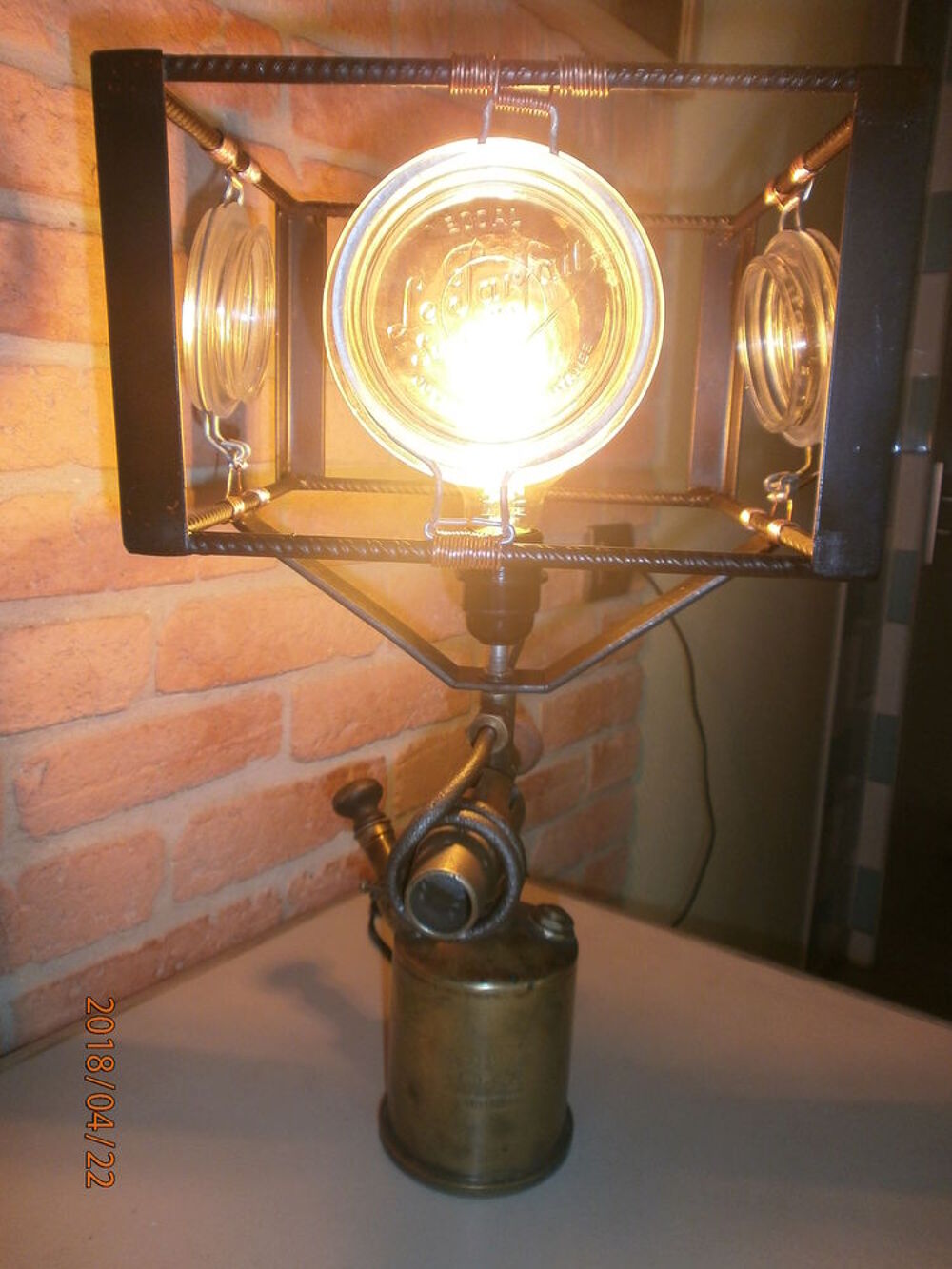 Lampe Steampunk industrielle Dcoration