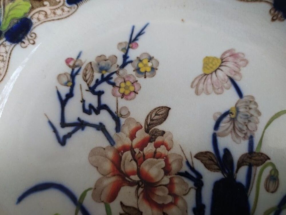 Assiettes Fa&iuml;ence Victorienne Japanese Minton et Hollins 
