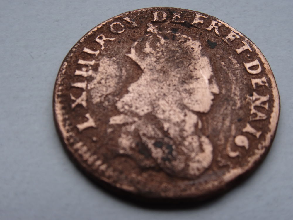 une pi&egrave;ce de monnaie liard de France 