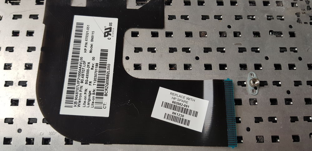 Clavier HP 682082-051, dv6 7060sf Matériel informatique