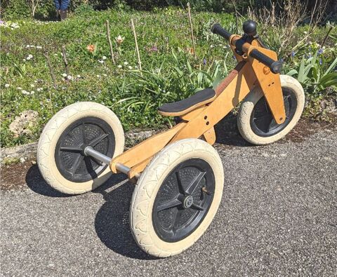 Draisienne 2/3 roues en bois Wishbone bike 60 P�ronnas (01)