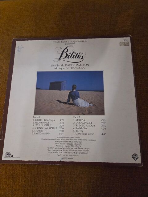 Vinyles 33 T BILITIS - Claude François - Les Charlots Aix-en-Provence (13)