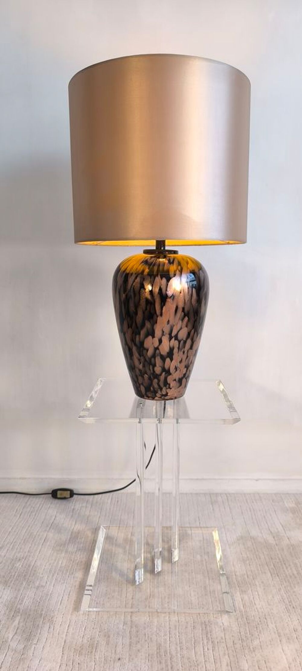 ??Lampe de table Murano Avventurina ? Vincenzo Nason, 1969, Décoration