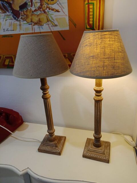 Deux lampe de Chevet Lampes de table r�tro B�ziers (34)