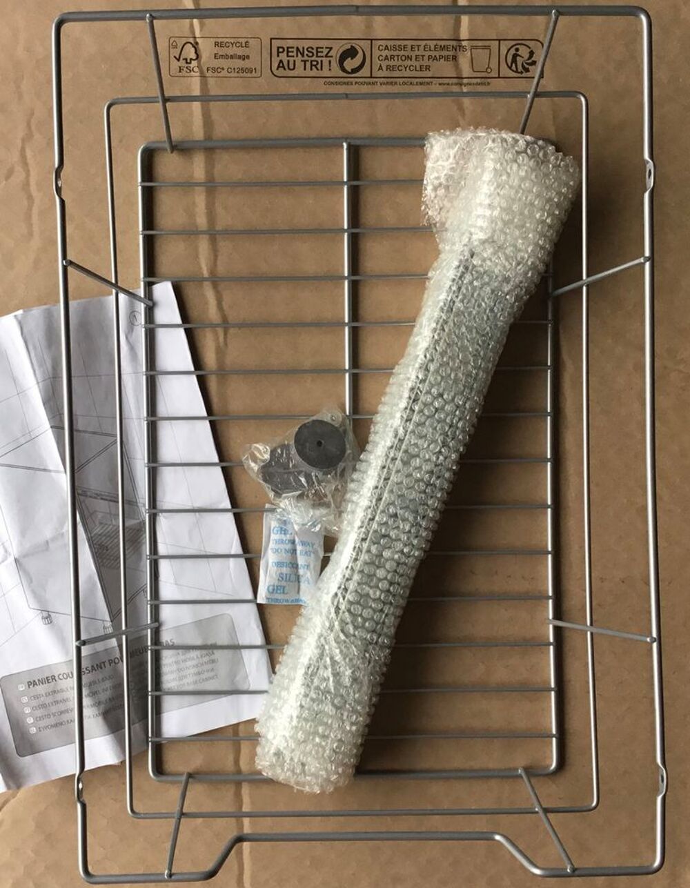 Panier coulissant pour meuble bas Bricolage