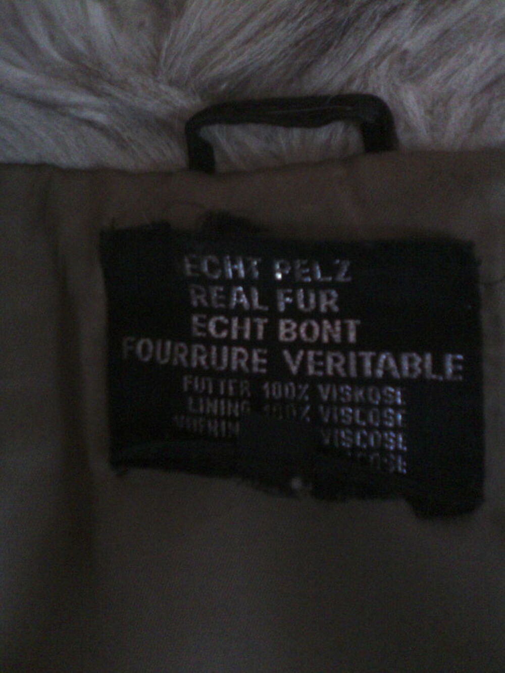 veste fourrure Vêtements