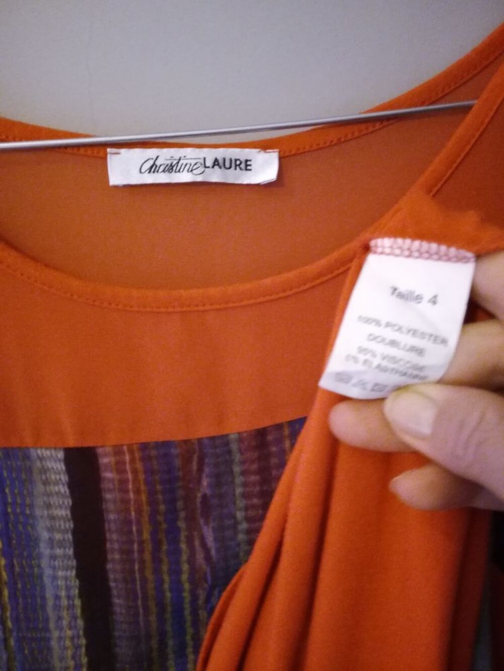 TUNIQUE CHRISTINE LAURE 
T4
FOND ORANGE IMPRIME
Vêtements
