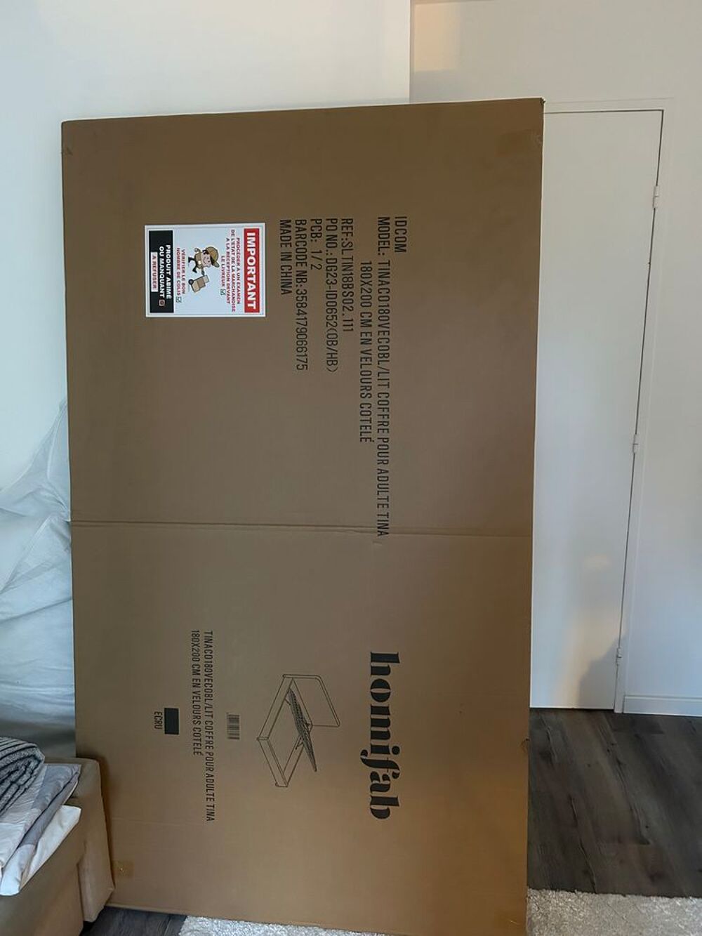 LIT COFFRE HOMIFAB 180 X 200cm Meubles