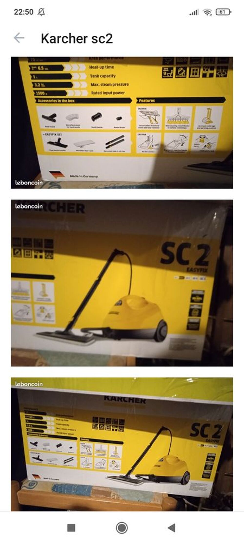 balai vapeur Karcher Electroménager
