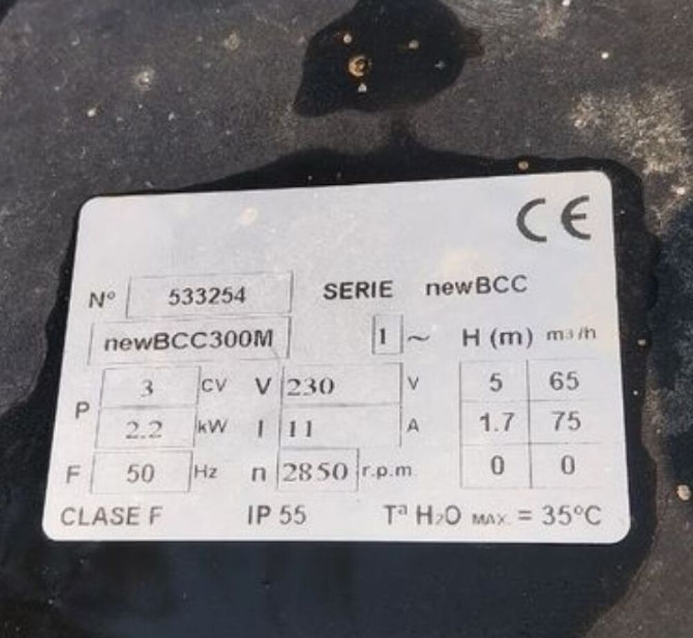 Pompe piscine 3 cv Bricolage