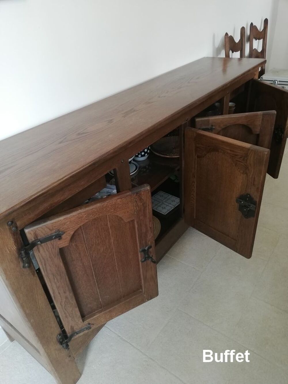 Ensemble de meubles de salle &agrave; manger de style rustique Meubles