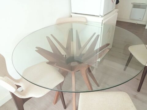 Table  manger ronde en verre Roche BoBois 0 Anglet (64)