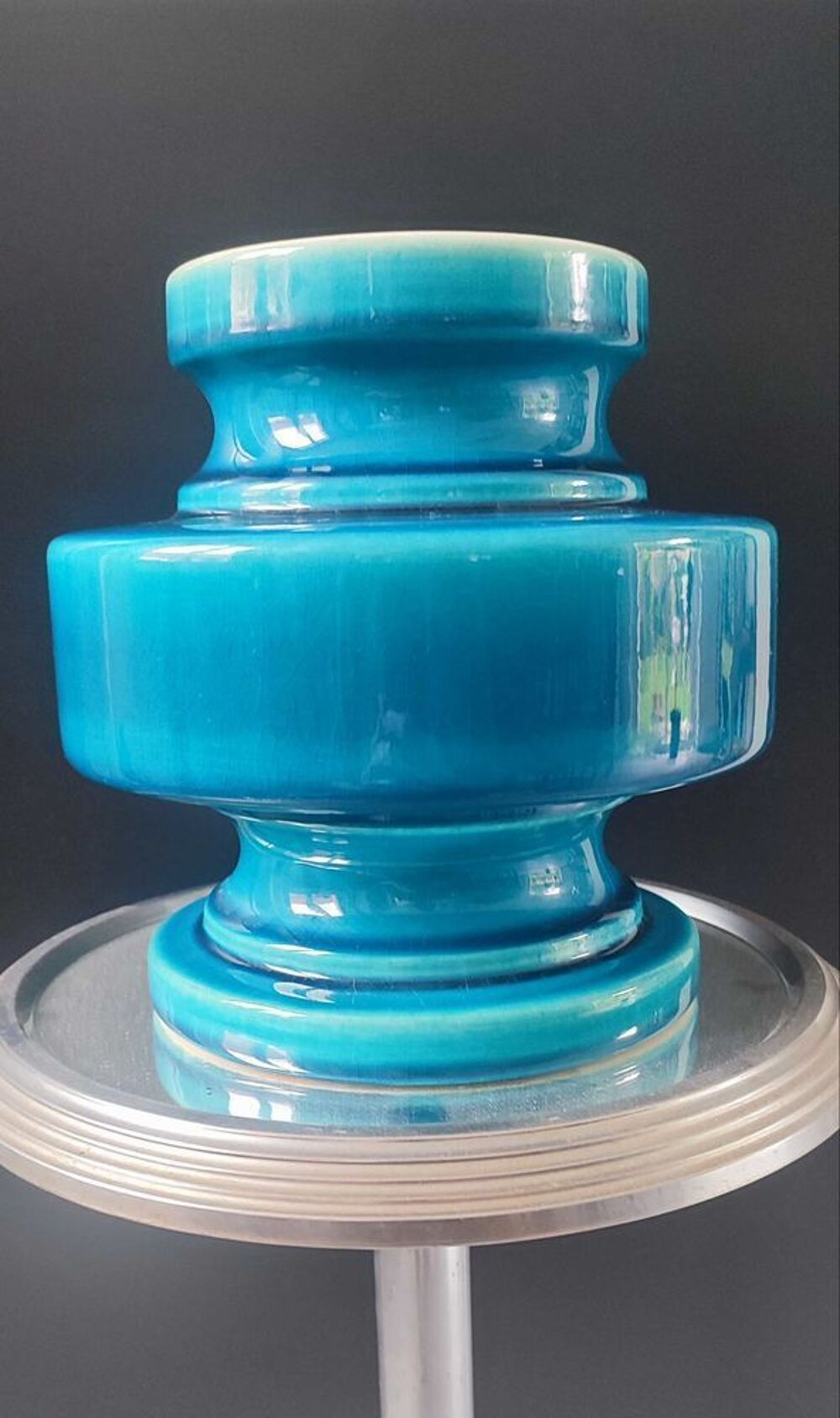 Vase Cari Zalloni pour Steuler design Space Age , ann&eacute;es 60/ 